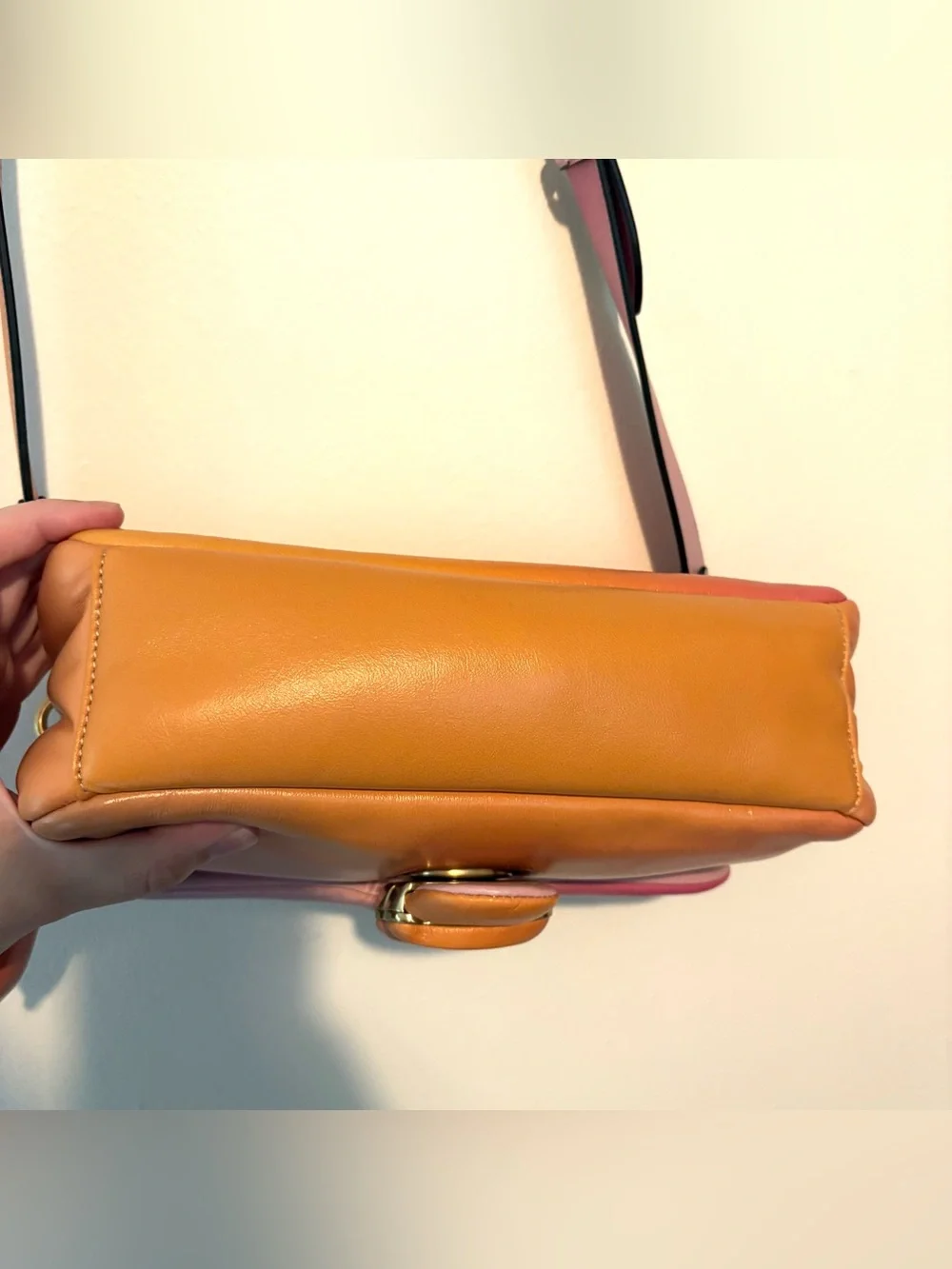 Coach Pillow Tabby 26 shoulder/crossbody bag in brass/petunia ombre